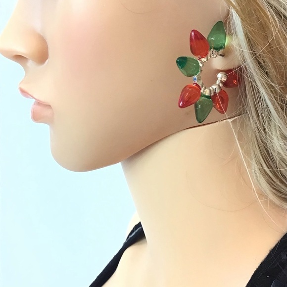 (3) Pairs Claire’s Festive Christmas Holiday Dangle Earrings - Picture 9 of 9